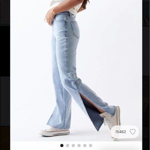 BRAND NEW NEVER WORN PACSUN SLIT JEANS (TAG ON!)